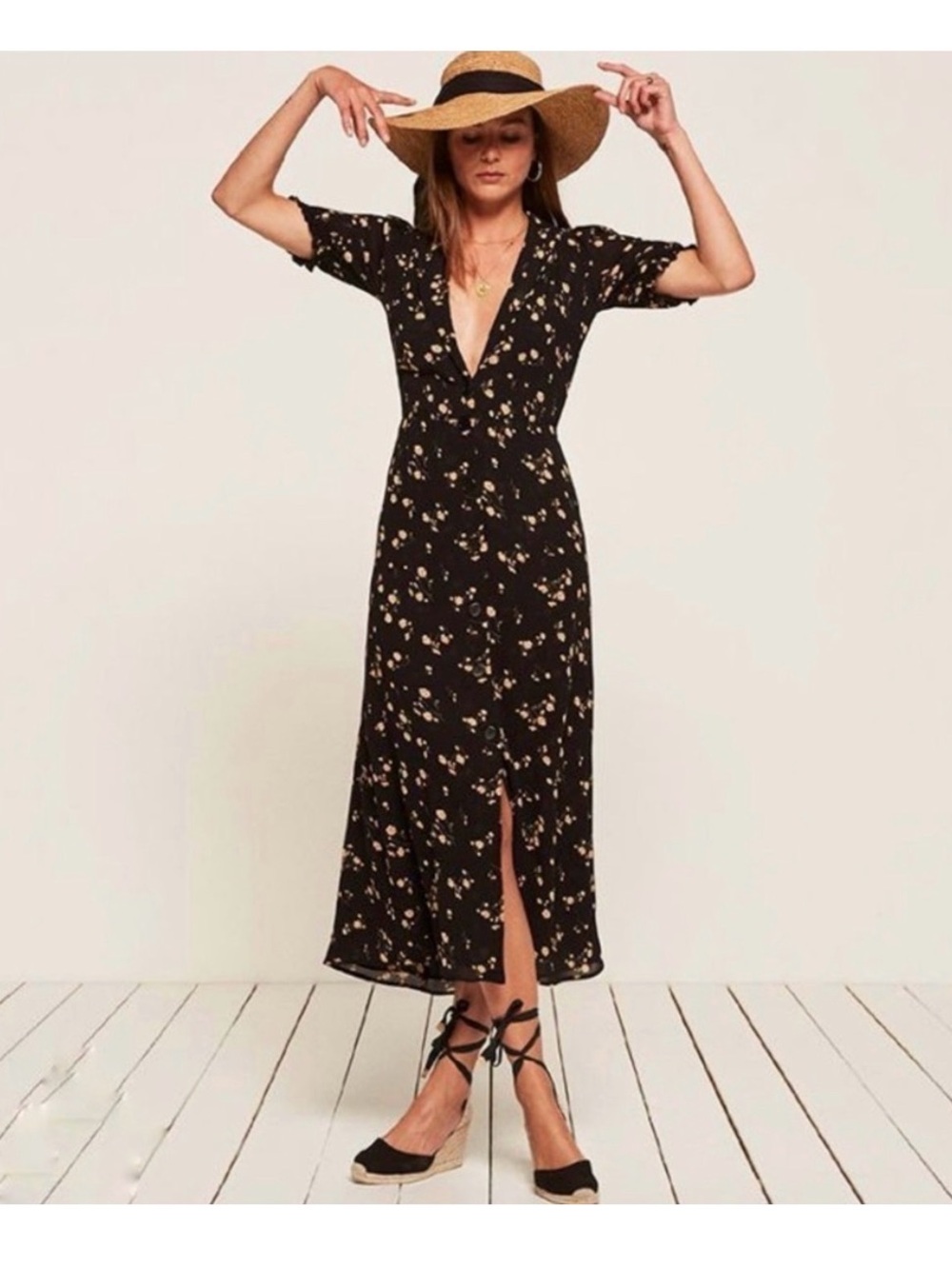 Reformation Floral Joanie Dress